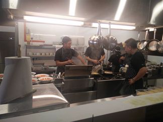 On Site Kitchen Training in progress @ pasta specialty restaurant set up