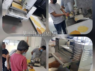 Our all time best seller - Mille Crepe Machine .. we provide both training and equipments